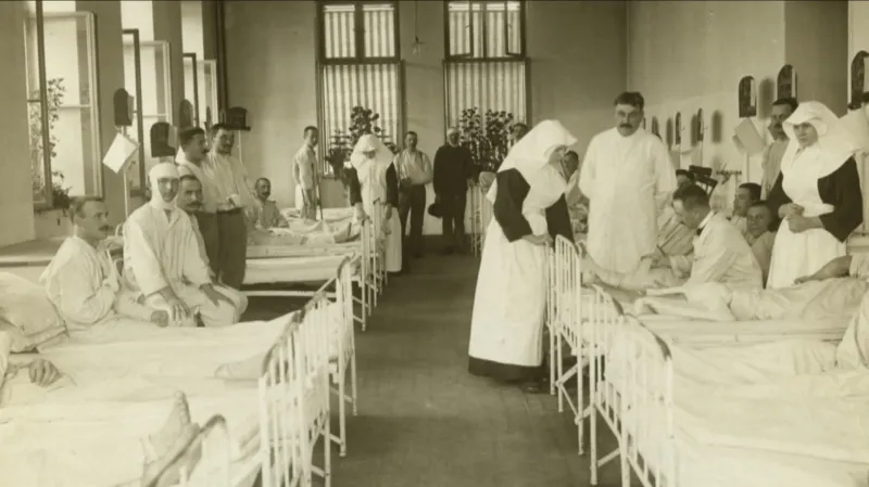 Snímek z třebíčského lazaretu