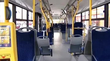 Interiér trolejbusu