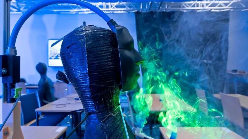 Proud vdechovaných částic