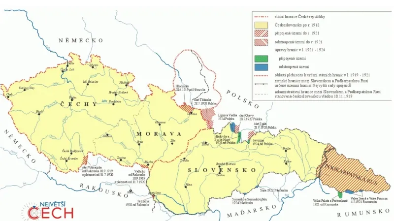 Proměny hranic Československa