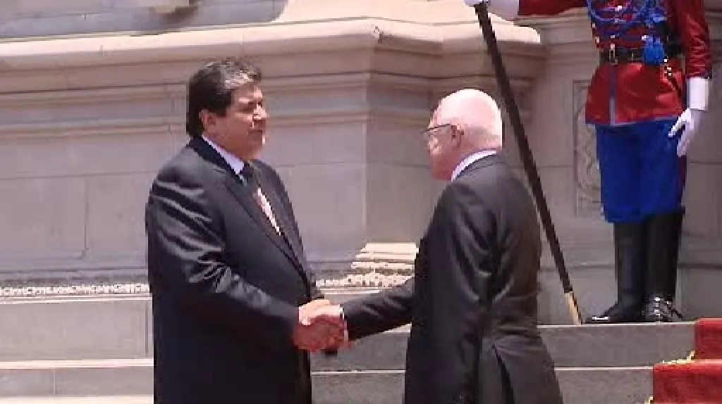 Alan Garcia a Václav Klaus