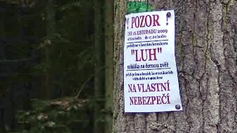 Upozornění na myslivecký hon