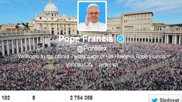 Papežský účet na Twitteru