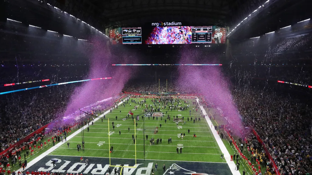 Letošní finále ligy amerického fotbalu se konalo na stadionu v Houstonu