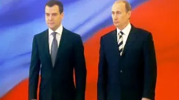Dmitrij Medvěděv a Vladimir Putin