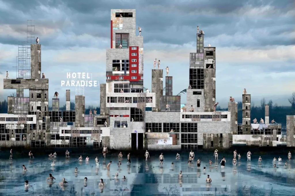 Vítěznou fotografií v kategorii Experiment se stal snímek Hotel Paradise od Giulia Fabbriho