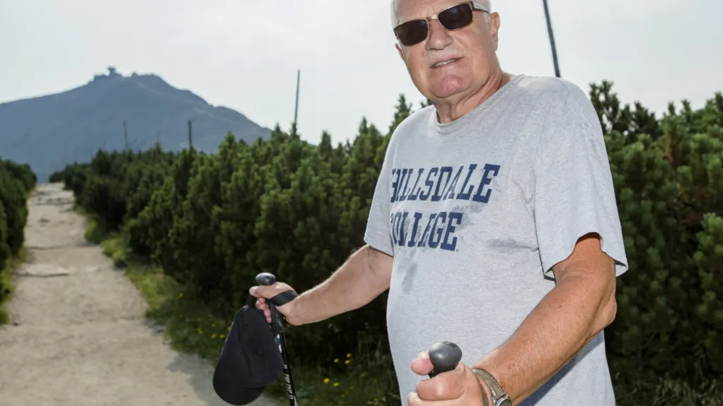 Václav Klaus a Sněžka