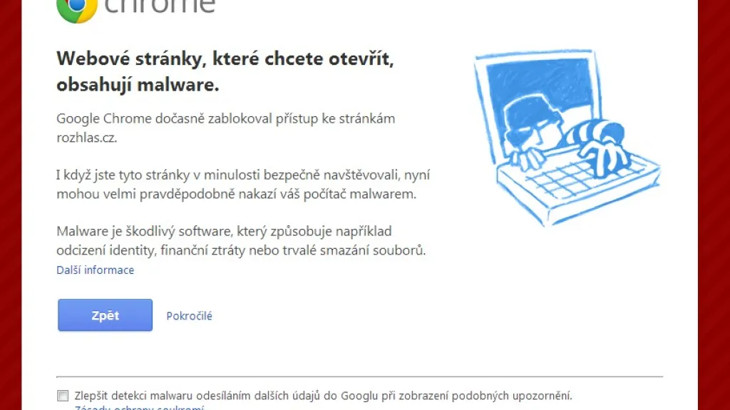 Stránky Českého rozhlasu jsou v některých prohlížečích nedostupné