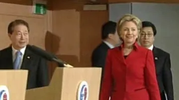 Hillary Clintonová při návštěvě Soulu