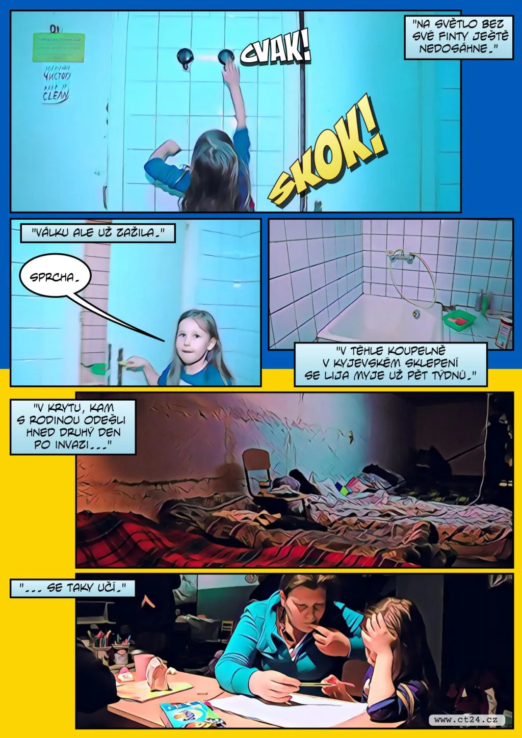 Život v kyjevských krytech