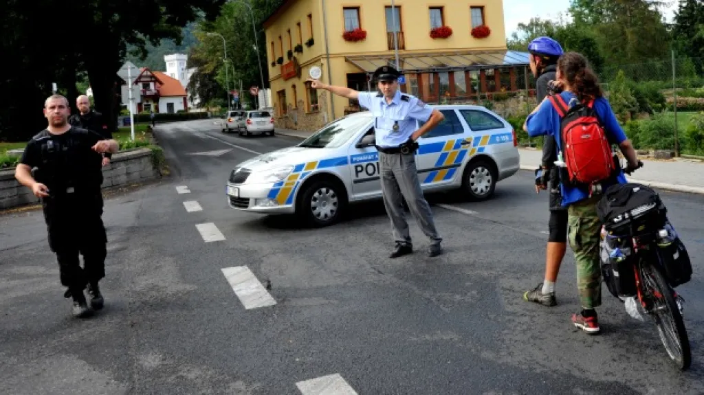 Policisté na místě činu