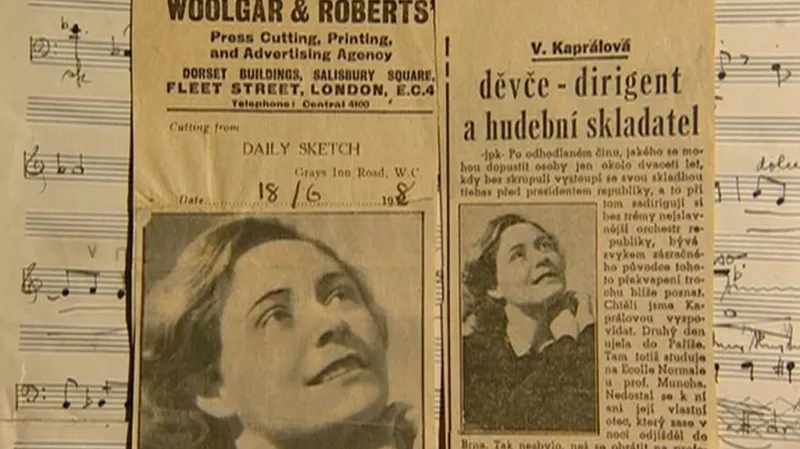 Články o Vítězslavě Kaprálové v dobovém tisku