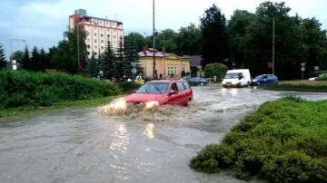 Zaplavená silnice