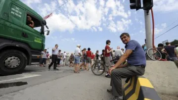 Blokáda přechodu pro chodce