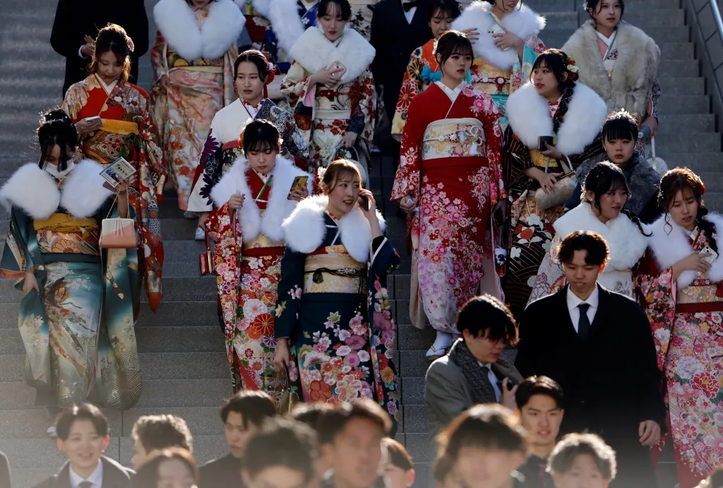 Japonci slaví svátek Seidžin no hi