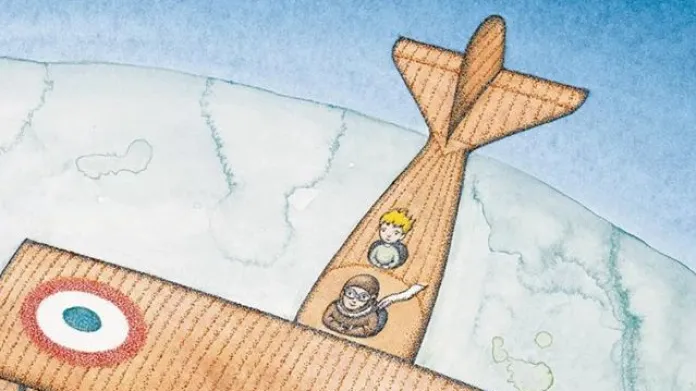Francouzské vydání knihy "Pilot a Malý princ"