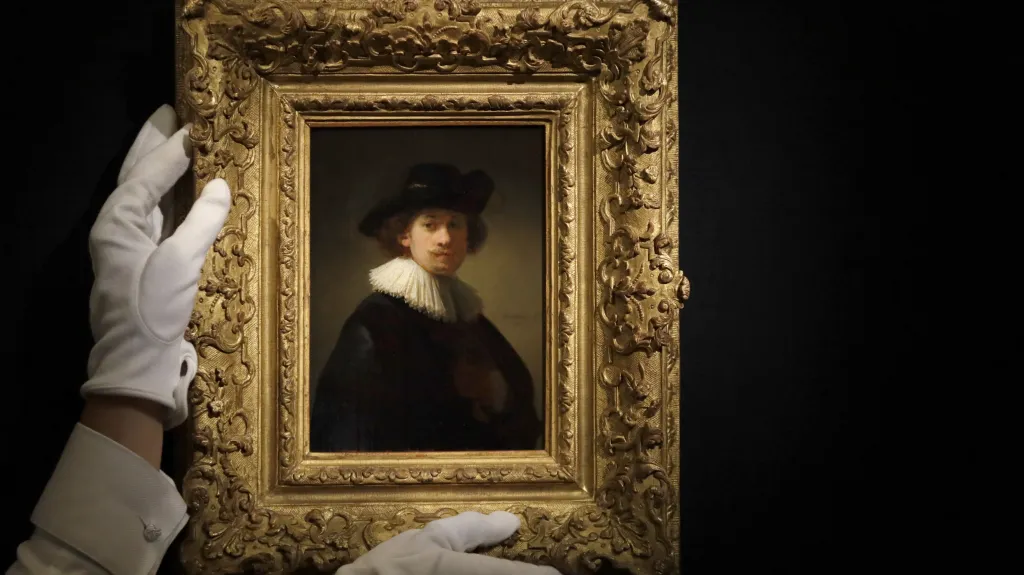 Rembrandtův autoportrét vydražený za 14,5 milionu liber