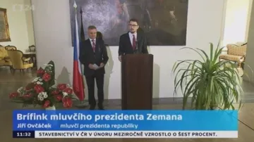 Ovčáček: Prezident Zeman se nezúčastní vojenské přehlídky