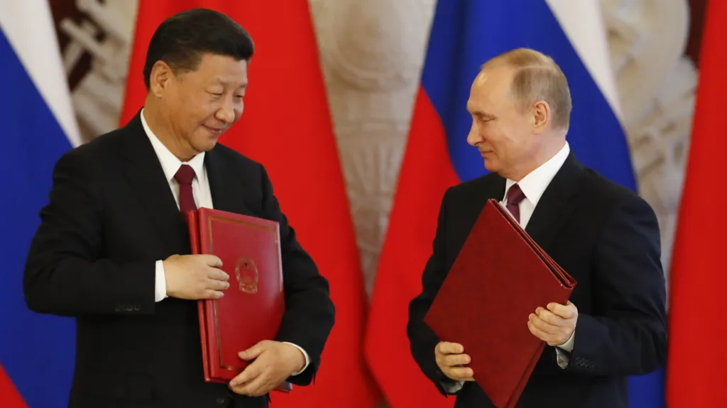Si Ťin-pching a Vladimir Putin