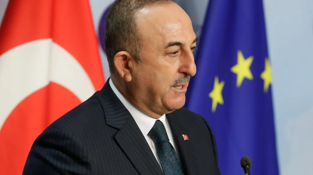 Mevlüt Çavuşoglu v Bruselu