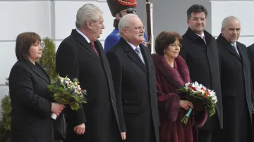 Slovenský a český prezidentský pár