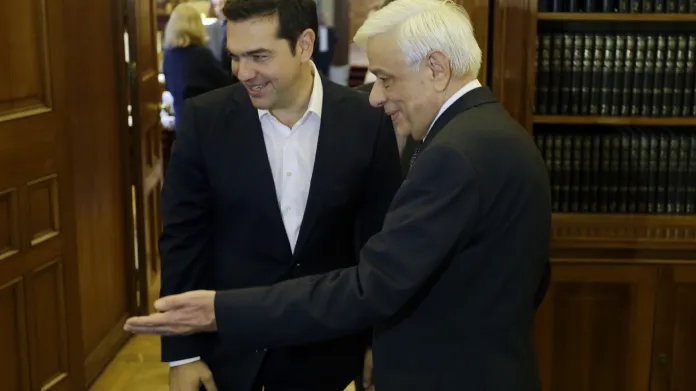 Tsipras s řeckým prezidentem Pavlopulosem