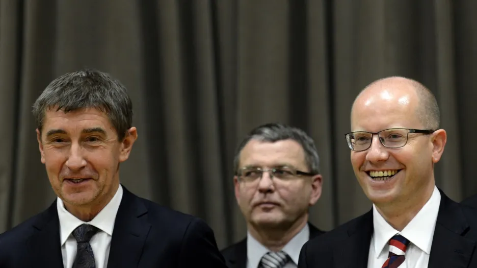 Andrej Babiš a Bohuslav Sobotka