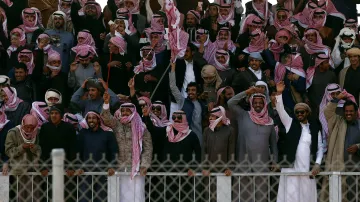 Velbloudí festival v Saúdské Arábii