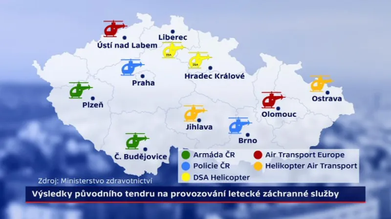 Výsledky původního tendru