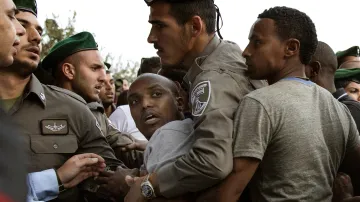Izraelci etiopského původu demonstrovali proti rasové diskriminaci