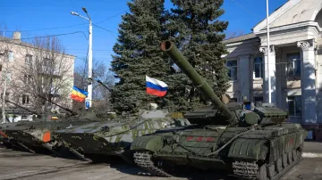 Tanky na východní Ukrajině