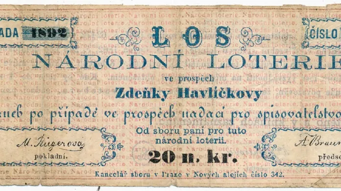 Los národní loterie ve prospěch Zdeňky Havlíčkové