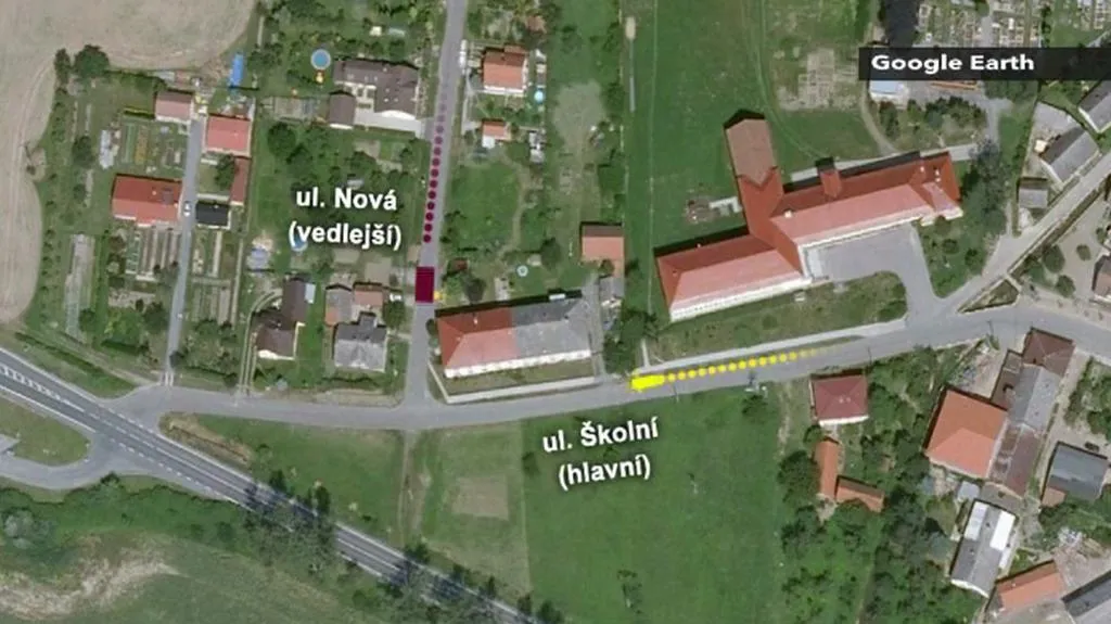 Vizualizace srážky