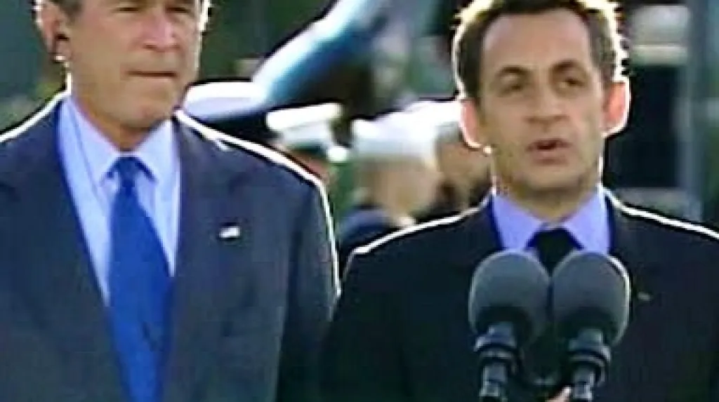 George Bush a Nicolas Sarkozy