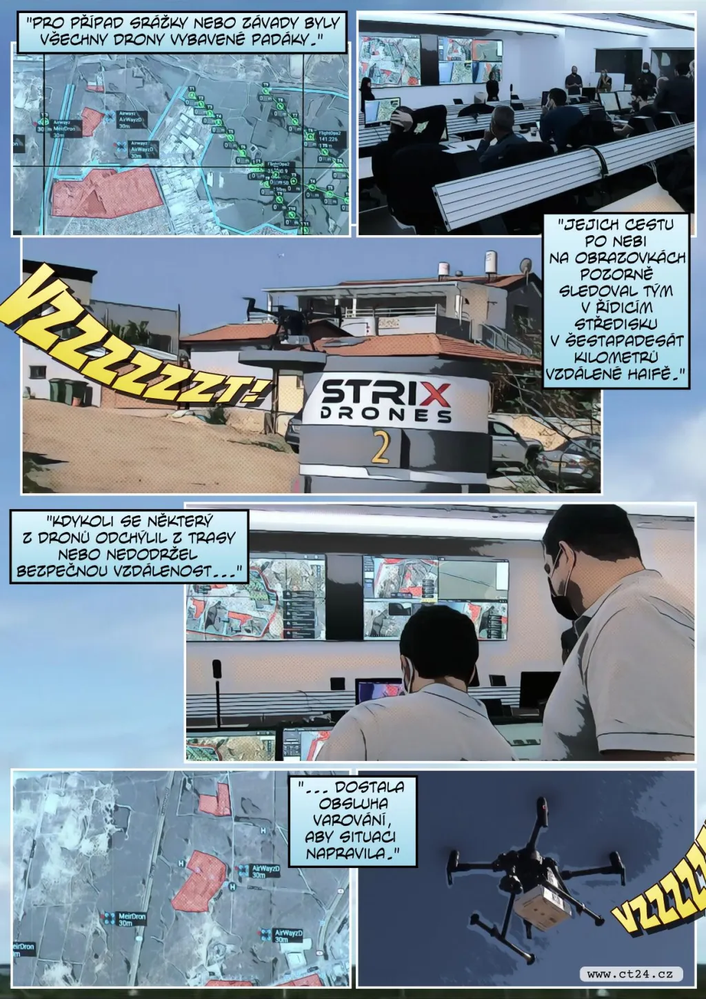 Izraelci testují donáškové drony ve velkých městech. Vozit chtějí třeba i pizzu