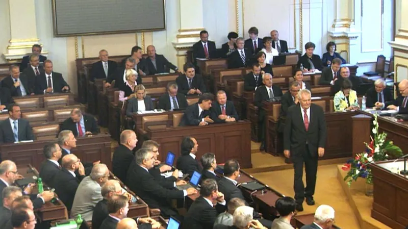 Miloš Zeman ve sněmovně