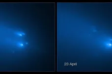 Hubbleův dalekohled zaznamenal, jak se rozpadla kometa Atlas