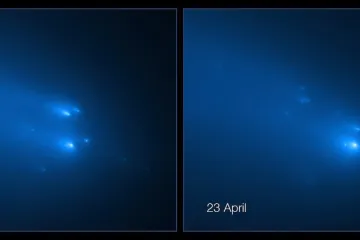 Hubbleův dalekohled zaznamenal, jak se rozpadla kometa Atlas