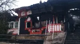 Chata Libušín po požáru