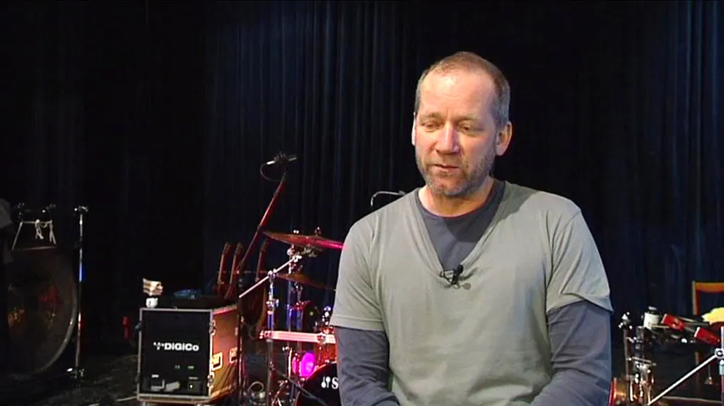 David Koller na zvukové zkoušce