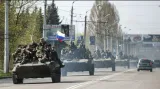 Podle Kyjeva se transportérů zmocnily proruské síly