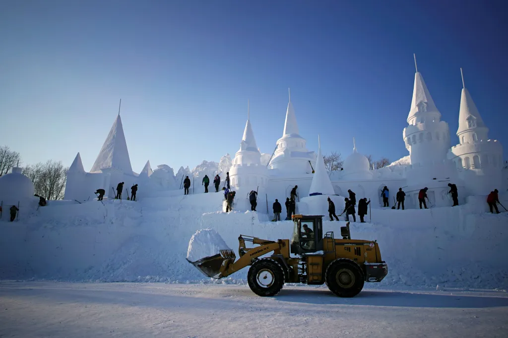 Festival ledu v čínském městě Charbin