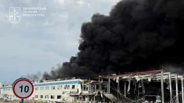 Důsledky ruského útoku na podnik amerického výrobce elektroniky ve městě Mukačevo