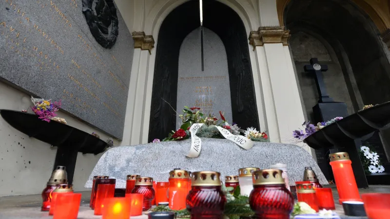 Hrob bývalého prezidenta Václava Havla