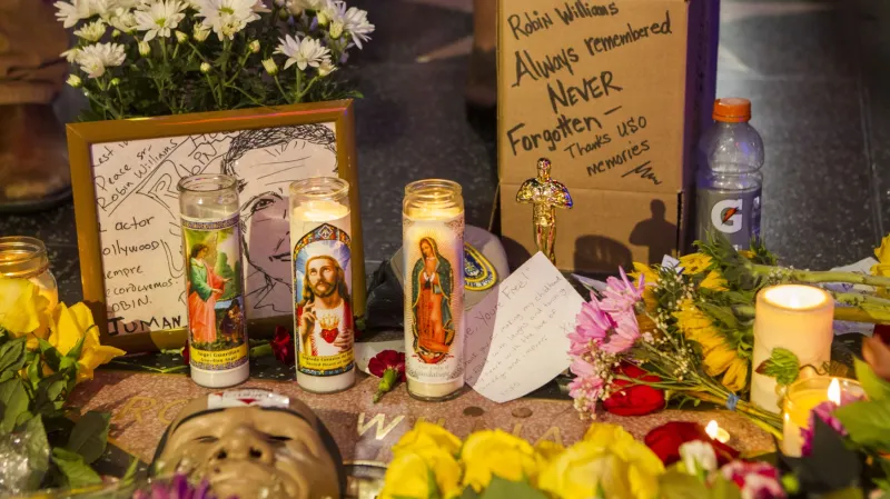 Upomínky na Robina Williamse na hollywoodském chodníku slávy