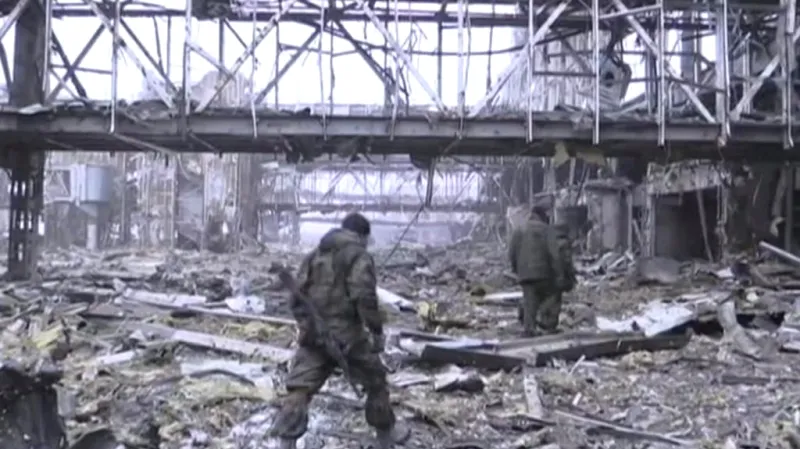 Trosky doněckého letiště