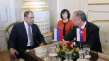 Sergej Lavrov při setkání s Andrejem Kiskou