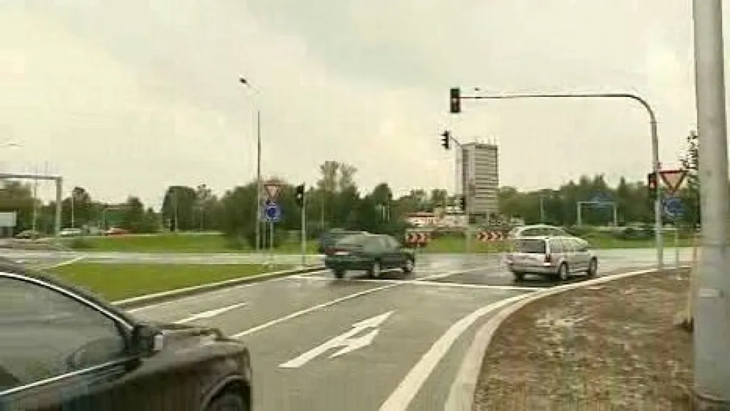 Velký kruhový objezd po rekonstrukci