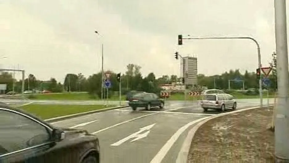 Velký kruhový objezd po rekonstrukci