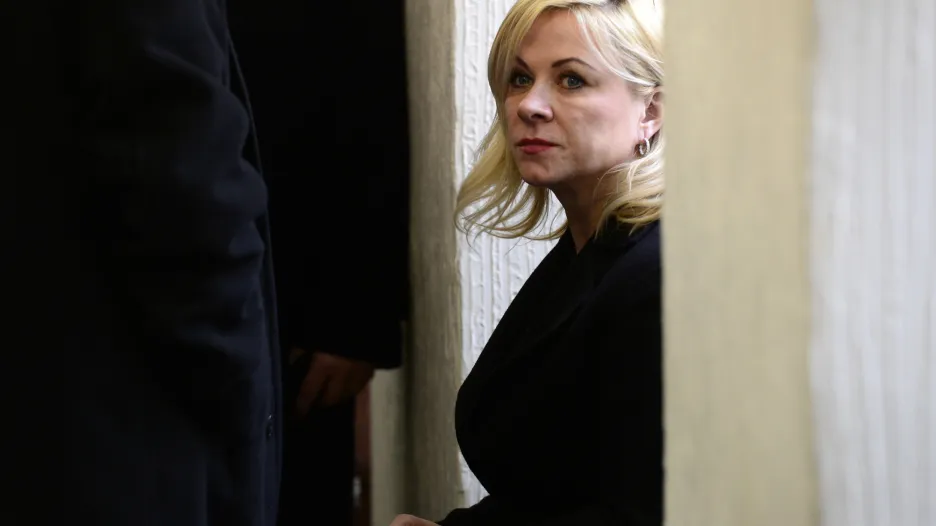 Jana Nečasová (dříve Nagyová) u soudu loni v lednu